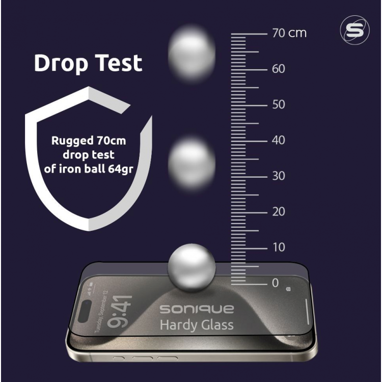 ERBORD Curvy Γυαλί προστασίας 9H Premium Full Cover Glass, 3D Curved 0.3MM για Xiaomi Redmi Note 15 Pro Plus 5G / Poco M8 Pro 5G - ΜΑΥΡΟ