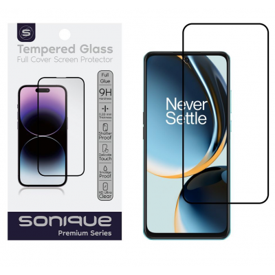 ERBORD Hardy Γυαλί προστασίας 9H Premium Full Cover Glass 0.3MM για OnePlus Nord CE 3 Lite 5G - ΜΑΥΡΟ