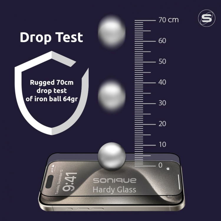 ERBORD Hardy Γυαλί προστασίας 9H HD Premium Full Cover Glass 0.3MM για Xiaomi Redmi 13C 4G / Redmi 13C 5G / Poco C65 4G - ΔΙΑΦΑΝΟ