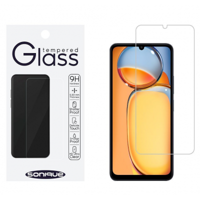 ERBORD Hardy Γυαλί προστασίας 9H HD Premium Full Cover Glass 0.3MM για Xiaomi Redmi 13C 4G / Redmi 13C 5G / Poco C65 4G - ΔΙΑΦΑΝΟ