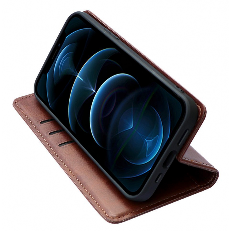 Θήκη Sonique Vintage Magnet Wallet FOLIO για Apple iPhone 13 Pro Max - ΚΑΦΕ