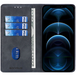 Θήκη Sonique Vintage Magnet Wallet FOLIO για Apple iPhone 12 PRO MAX - ΜΑΥΡΟ