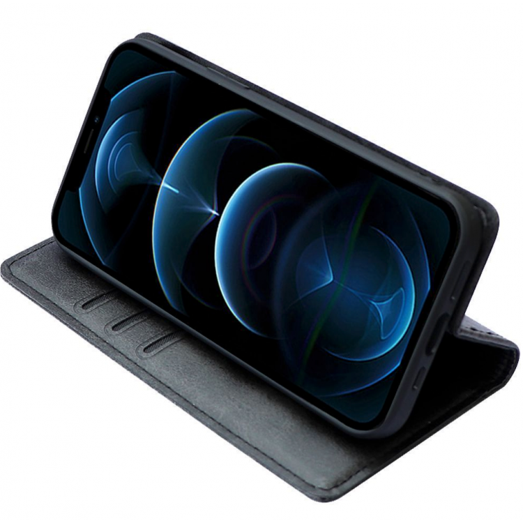 Θήκη Sonique Vintage Magnet Wallet FOLIO για Apple iPhone 12 PRO MAX - ΜΑΥΡΟ