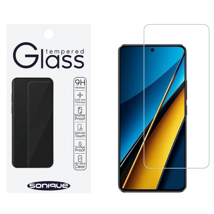 ERBORD Hardy Γυαλί προστασίας 9H Premium Full Cover Glass 0.3MM για Xiaomi Poco X6 Pro 5G / Poco X7 Pro 5G - ΔΙΑΦΑΝΟ