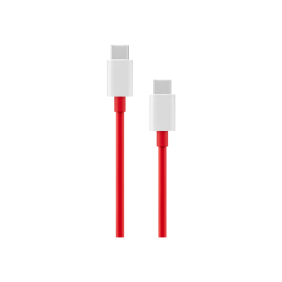 OnePlus OFFICIAL SUPERVOOC Charge Flat Cable WARP TYPE-C TO TYPE-C 10V 6A - 1.5M - RED - 5481100048 