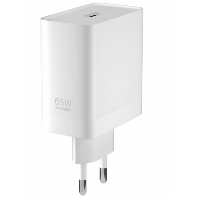 OnePlus OFFICIAL Warp Charge 65 γνησιος φορτιστης USB-A Wall Charger 65W EU - ΛΕΥΚΟ -  5461100114