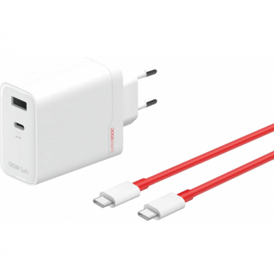 OnePlus OFFICIAL SUPERVOOC GaN γνησιος φορτιστης TYPE-C Wall Charger 120W EU, 7.3A, 1xUSB-A, 1xUSB-C, με γνήσιο καλώδιο USB-C - ΛΕΥΚΟ -  5461100631
