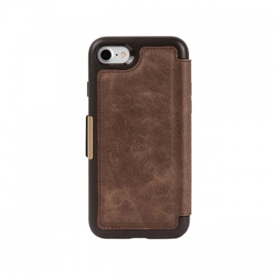 Case Otterbox Strada Series Via Magnetic Folio for Apple iPhone 7/8/SE (2020/2022) - Espresso Brown - 77-56778