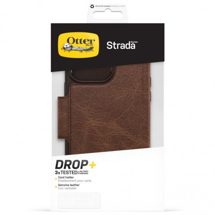 Θήκη Otterbox Strada Series Via Μαγνητική Πορτοφόλι για Apple iPhone 14 6.1 - Espresso ΚΑΦΕ - 77-89659