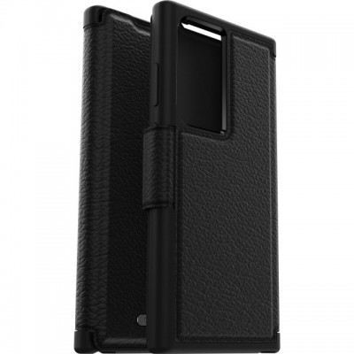 Θήκη Otterbox Strada Series Leather Δερμάτινη Folio για SAMSUNG GALAXY S23 ULTRA 5G - shadow BLACK - 77-91187