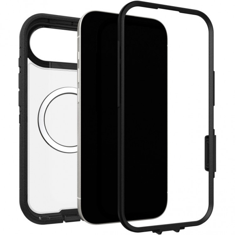 Θήκη Otterbox Defender Pro XT MagSafe Edition για APPLE iPhone 17 AIR 6.6 5G 2025 - ΔΙΑΦΑΝΟ / ΜΑΥΡΟ - 77-98498