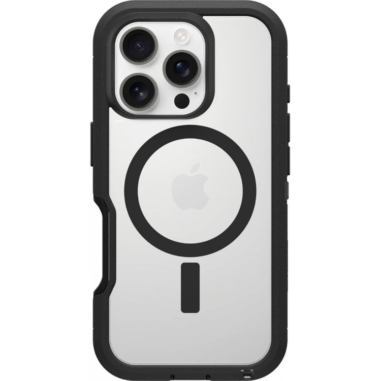 Θήκη Otterbox Defender Series XT MagSafe Edition για APPLE iPhone 16 PRO 6.3 2024 - ΔΙΑΦΑΝΟ / ΜΑΥΡΟ - 77-96112