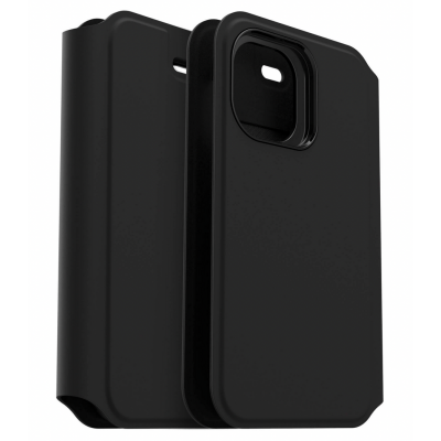 Case Otterbox Strada Series Via Magnetic Folio for Apple iPhone 12/12 Pro - BLACK - 77-65433