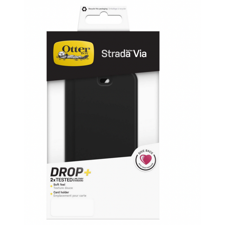 Θήκη Otterbox Strada Series Via Μαγνητική Πορτοφόλι για Apple iPhone 12/12 Pro - ΜΑΥΡΟ - 77-65433