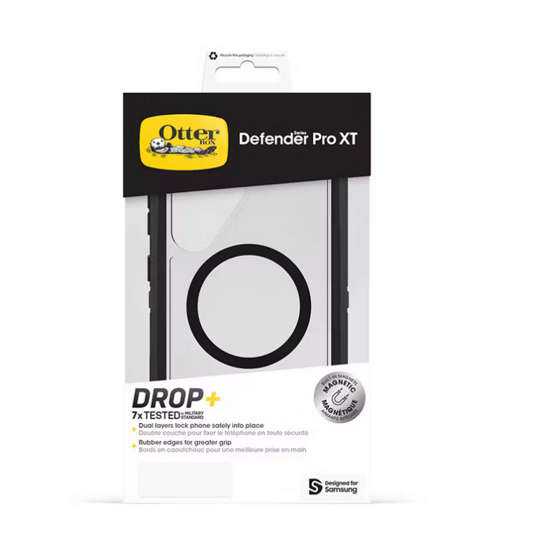 Θήκη Otterbox Defender XT MAGSAFE Screenless Edition για SAMSUNG GALAXY S25 ULTRA 5G 2025 - ΔΙΑΦΑΝΟ/ΜΑΥΡΟ - 77-97584