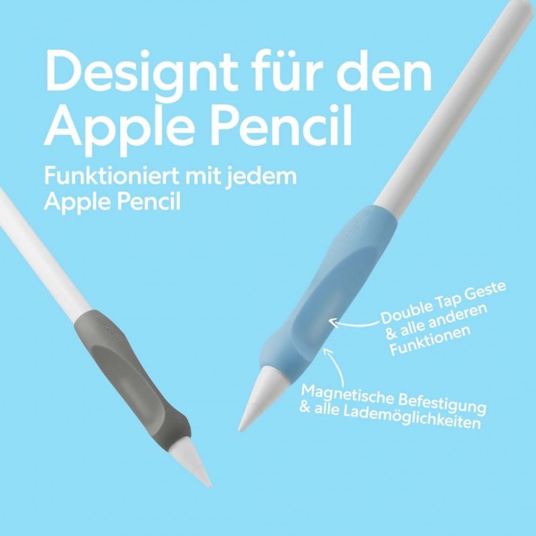 Paperlike Pencil Grips για Apple Pencil V2, Εργονομικά grips, εκτεταμένης άνεσης, ακριβής έλεγχος και μαγνητική φόρτιση - 2 TEM. - PL-PL-PG-CB-23