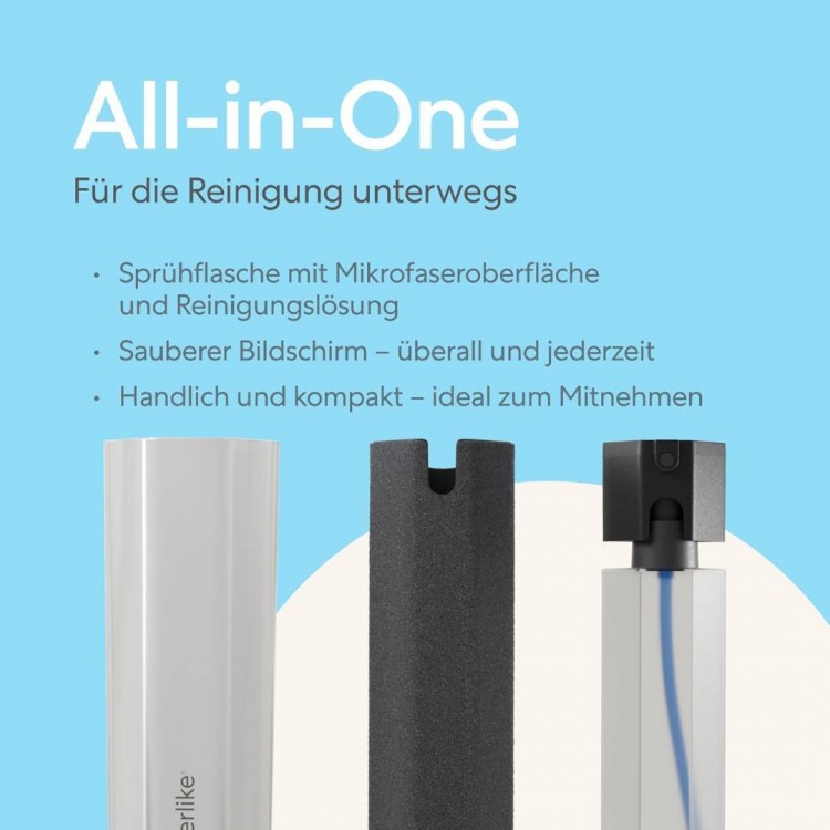 Paperlike Κιτ καθαρισμού οθόνης V2 Για Apple iPad και οθόνες, Eco-friendly & alcohol-free Επαναγεμιζόμενο μέχρι 500 χρήσεις - PL-PL-CK-MC-23