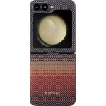 Θήκη Pitaka MagSafe ARAMID CARBON MagEZ Case 5 Ultra-Slim 600D 1.02mm για Samsung Galaxy Z Flip 6 2024 - Sunset - FSFLIP6