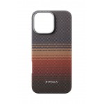 Θήκη Pitaka Fusion Weaving+ Aramid MagEZ 5 Magsafe 1500D 1.05mm CARBON FIBER για Apple iPhone 16 PRO 6.3 2024 - SUNSET - KI1601SU