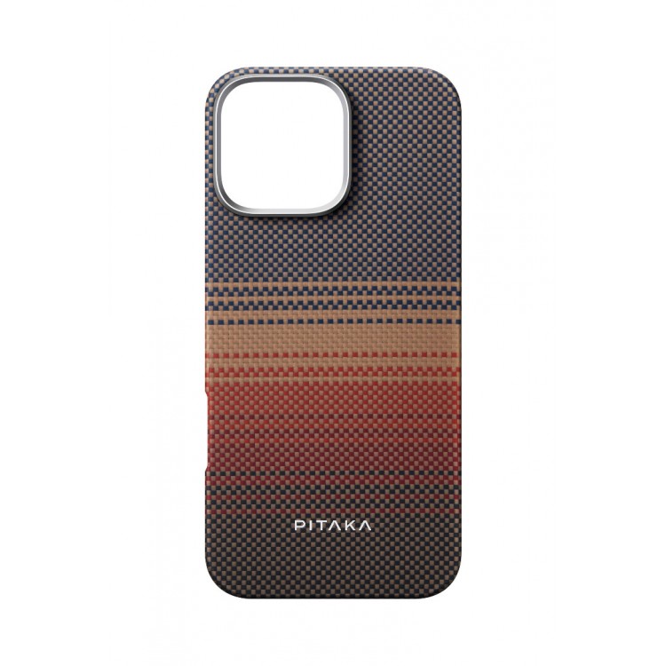 Θήκη Pitaka Fusion Weaving+ Aramid MagEZ 5 Magsafe 1500D 1.05mm CARBON FIBER για Apple iPhone 16 PRO 6.3 2024 - SUNSET - KI1601SU