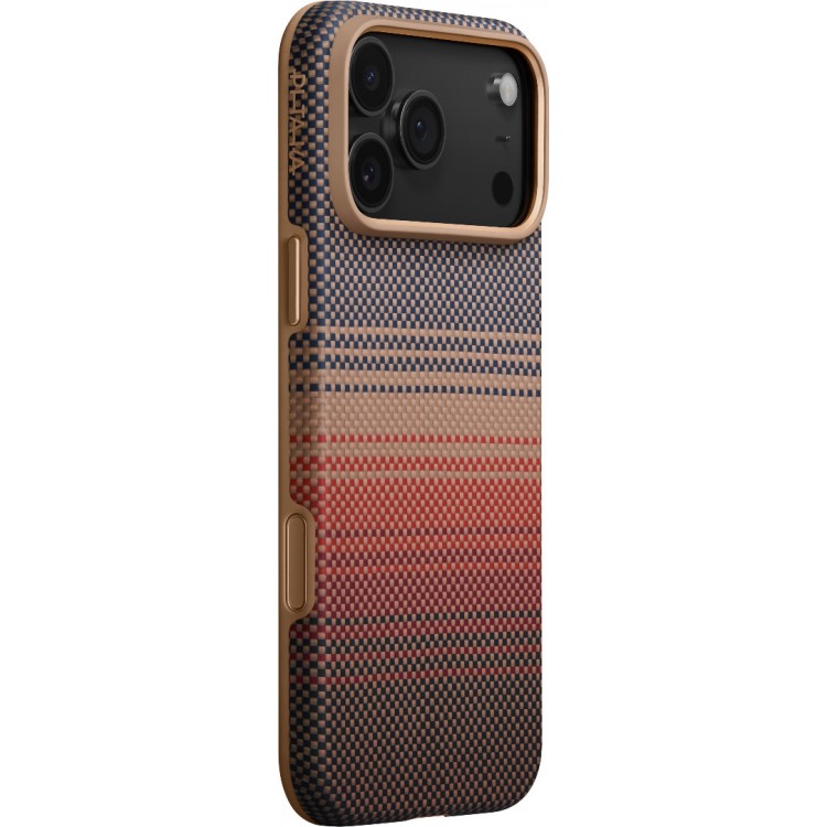 Θήκη Pitaka Aramid UltraGuard Magsafe 600D 2.00mm CARBON FIBER για Apple iPhone 17 PRO MAX 6.9 2025 - Sunset - KI1702BPM