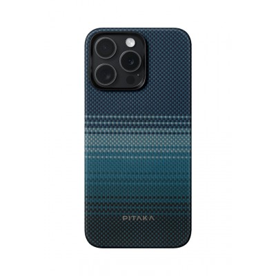 Θήκη Pitaka Fusion Weaving Aramid MagEZ 5 1500D 1.05mm CARBON FIBER για Apple iPhone 15 PRO MAX 6.7 2023 - ΜΠΛΕ Moonrise - KI1501MOM