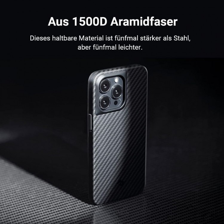 Θήκη Pitaka StarPeak Aramid MagEZ 4 1500D 1.05mm CARBON FIBER για Apple iPhone 15 PRO MAX 6.7 2023 - MILKY WAY GALAXY - KI1502PMYG