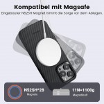 Θήκη Pitaka Aramid MagEZ Pro 4 1500D 1.6mm CARBON FIBER για Apple iPhone 15 PRO 6.1 2023 - ΜΑΥΡΟ - KI1501PP