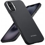 Θήκη Pitaka Aramid MagEZ 4 Magsafe 1500D 1.05mm CARBON FIBER για Apple iPhone 16 6.1 2024 - ΜΑΥΡΟ/ΓΚΡΙ Twill - KI1601A