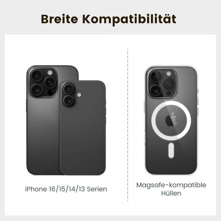 Pitaka MagEZ Grip 3, MagSafe Διπλό Aramid Δαχτυλίδι βάση με MagEZ 2.0 - Μαύρο/Γκρί - MGB2402