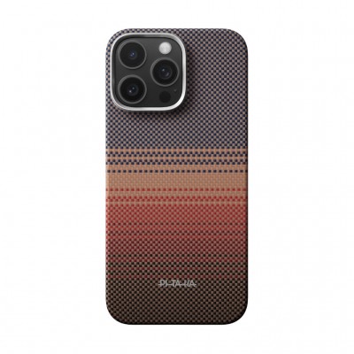 Θήκη Pitaka Fusion Weaving+ Aramid MagEZ Magsafe PitaTap 0.95mm CARBON FIBER για Apple iPhone 16 PRO MAX 6.9 2024 - SUNSET - KI1602SUM