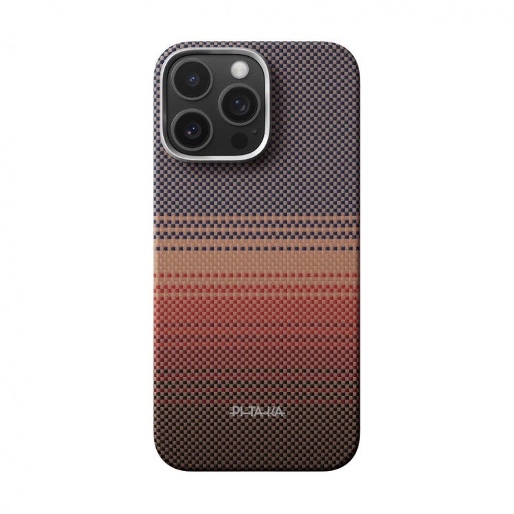 Θήκη Pitaka Fusion Weaving+ Aramid MagEZ Magsafe PitaTap 0.95mm CARBON FIBER για Apple iPhone 16 PRO 6.3 2024 - SUNSET - KI1602SU