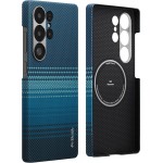 Θήκη Pitaka SE MagSafe ARAMID CARBON MagEZ 4 Tactile Woven για Samsung Galaxy S25 ULTRA 5G 2025 - Moonrise - KS2502U