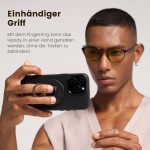 Pitaka MagEZ Grip 3, MagSafe Διπλό Aramid Δαχτυλίδι βάση με MagEZ 2.0 - Μαύρο/Γκρί - MGB2402