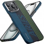 Θήκη Pitaka x Aries Tactile Weaving+ Aramid MagEZ 5 Magsafe 1500D 1.05mm CARBON FIBER για Apple iPhone 16 PRO 6.3 2024 - Credit card - KI1601CR