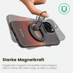 Pitaka MagEZ Grip 3, MagSafe Διπλό Aramid Δαχτυλίδι βάση με MagEZ 2.0 - Μαύρο/Γκρί - MGB2402