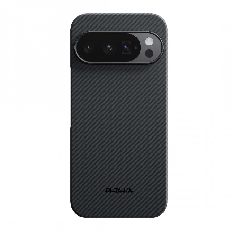 Θήκη Pitaka Aramid Ultra-Slim Magsafe 600D 1.05mm CARBON FIBER για Google Pixel 10 Pro XL - ΜΑΥΡΟ/ΓΚΡΙ Twill - GPB2503