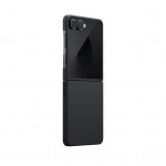 Θήκη Pitaka MagSafe ARAMID CARBON Ultra-Slim 600D 1.02mm για Samsung Galaxy Z Flip 7 2025 - ΜΑΥΡΟ/ΓΚΡΙ - FBFLIP7