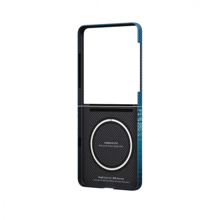 Θήκη Pitaka MagSafe ARAMID CARBON Ultra-Slim 600D 1.02mm για Samsung Galaxy Z Flip 7 2025 - Moonrise ΜΠΛΕ - FMFLIP7