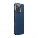 Θήκη Pitaka Tactile Woven Aramid fiber Fusion Weaving Magsafe 1.05mm για Apple iPhone 16 PRO MAX 6.9 2024 - PTK Dark ΜΠΛΕ - KI1603PTKP