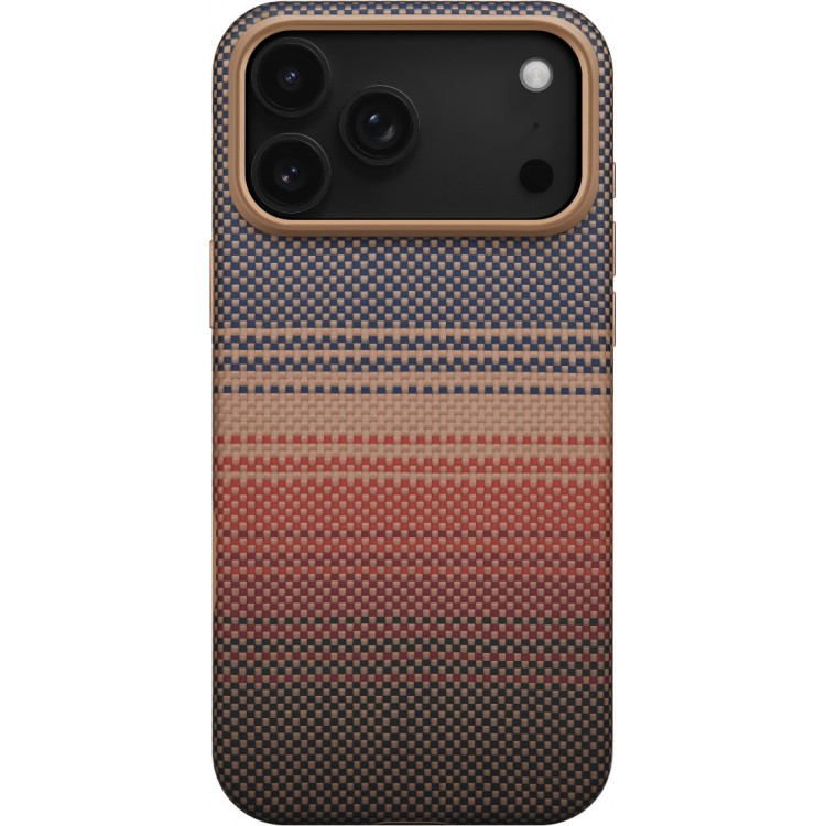 Θήκη Pitaka Aramid UltraGuard Magsafe 600D 2.00mm CARBON FIBER για Apple iPhone 17 PRO MAX 6.9 2025 - Sunset - KI1702BPM