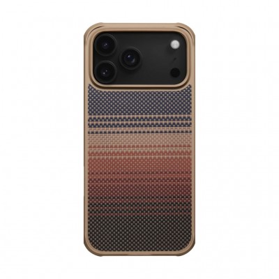 Θήκη Pitaka Aramid ProGuard Magsafe 2.00mm CARBON FIBER για Apple iPhone 17 PRO 6.3 2025 - Sunset - KI1702MGP