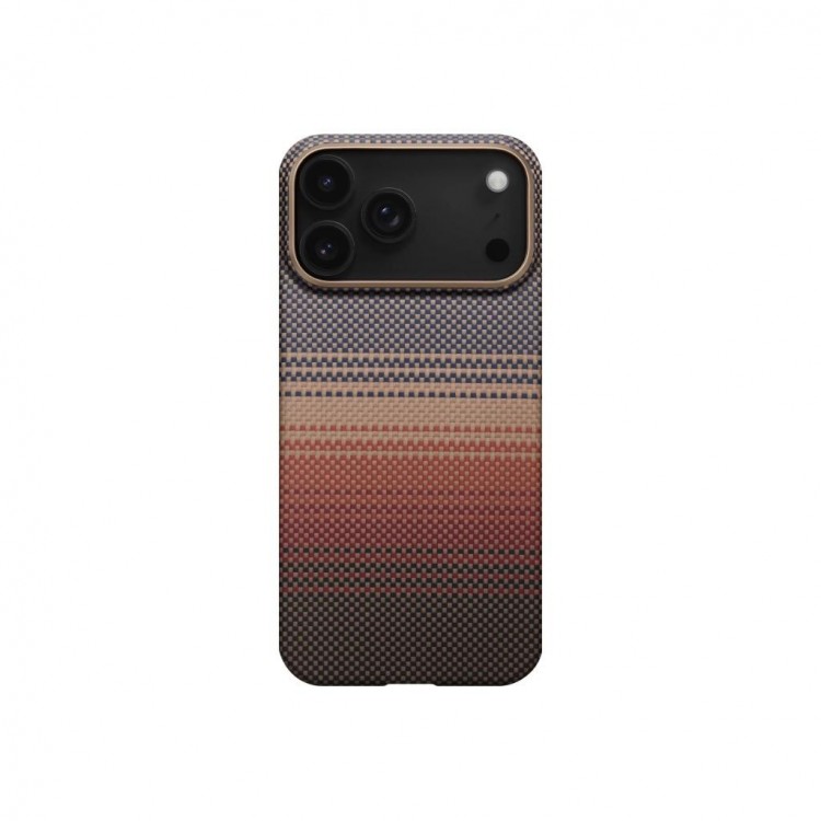 Θήκη Pitaka Ultra-Slim Weaving+ Aramid PitaTap Magsafe 1.00mm CARBON FIBER για Apple iPhone 17 PRO 6.3 2025 - SUNSET - KI1702SP