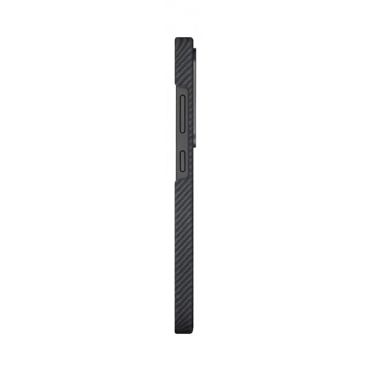 Θήκη Pitaka MagSafe Ultra-Slim ARAMID CARBON MagEZ 4 για Samsung Galaxy S25 ULTRA 5G 2025 - ΜΑΥΡΟ ΓΚΡΙ - KS2501U