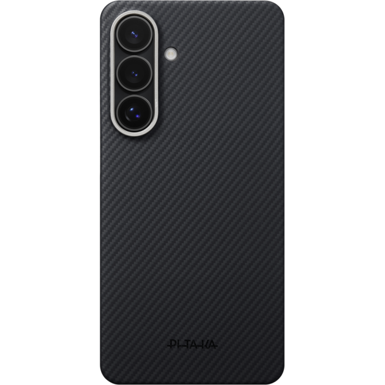 Θήκη Pitaka Edge MagSafe ARAMID CARBON MagEZ Tactile Woven για Samsung Galaxy S26 5G 2026 (Aaron Button) - ΜΑΥΡΟ/ΓΚΡΙ Twill - KS2601