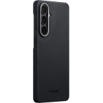 Θήκη Pitaka Edge MagSafe ARAMID CARBON MagEZ Tactile Woven για Samsung Galaxy S26 5G 2026 (Aaron Button) - ΜΑΥΡΟ/ΓΚΡΙ Twill - KS2601