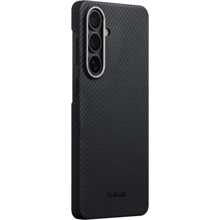 Θήκη Pitaka Edge MagSafe ARAMID CARBON MagEZ Tactile Woven για Samsung Galaxy S26 5G 2026 (Aaron Button) - ΜΑΥΡΟ/ΓΚΡΙ Twill - KS2601