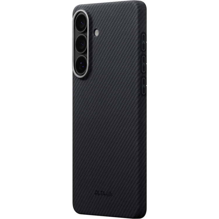 Θήκη Pitaka Edge MagSafe ARAMID CARBON MagEZ Tactile Woven για Samsung Galaxy S26 5G 2026 (Aaron Button) - ΜΑΥΡΟ/ΓΚΡΙ Twill - KS2601