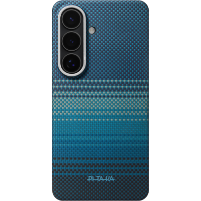 Θήκη Pitaka Edge MagSafe ARAMID CARBON MagEZ Tactile Woven για Samsung Galaxy S26 5G 2026 (Aaron Button) - Moonrise - KS2602