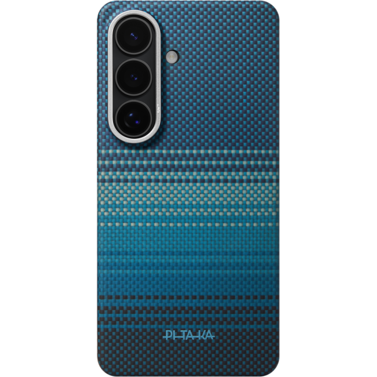 Θήκη Pitaka Edge MagSafe ARAMID CARBON MagEZ Tactile Woven για Samsung Galaxy S26 5G 2026 (Aaron Button) - Moonrise - KS2602